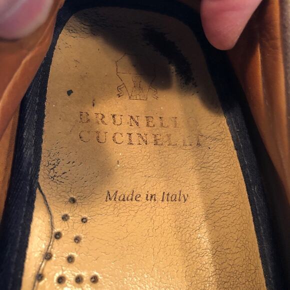 Brunello Cucinelli Gray Suede Driving Moc Loafer 8